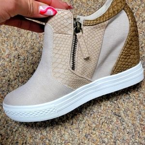 timebelle wedge sneaker